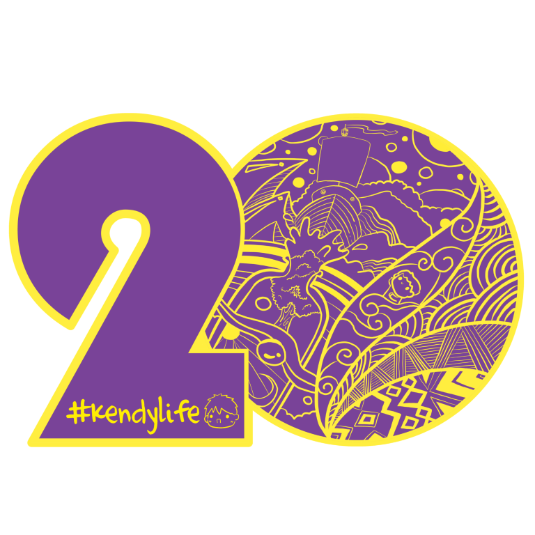 Kendylife 20 anniversary logo